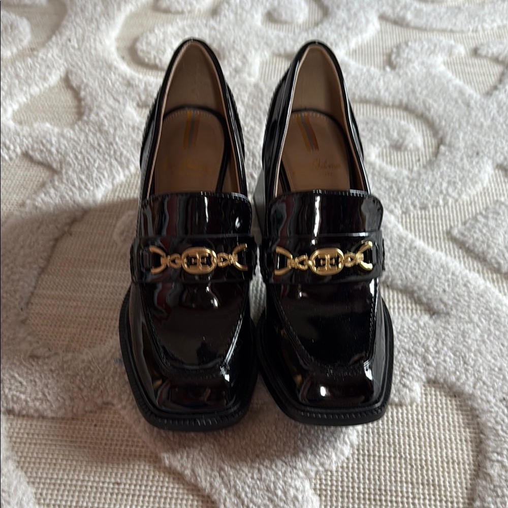Elegant Black Patent Leather Loafers